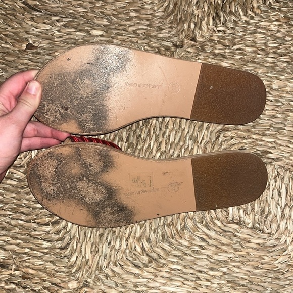 Ancient Greek Sandals Harness Embroidered Satin Slides - 40 - Picture 5 of 6